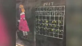 98-year-old chalkboard uncovered with lessons frozen in time