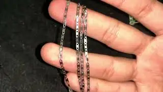 COMPREI UM CORDÃO DE OURO BRANCO!! VEJA A DIFERENÇA DA PRATA