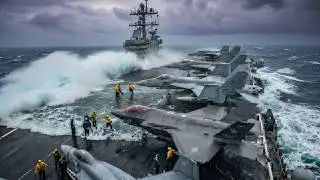 Cómo los PORTAAVIONES Sobreviven a la TEMPORADA de TORMENTAS sin Perder Jets de MILES de MILLONES