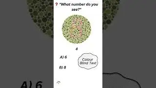 Color Blind Test, Can You See It?  #colorblindtest #quiztime #game #numbers