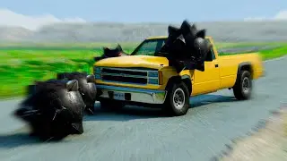 Cars vs SpikeBall - BeamNg drive Mods