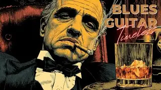 Midnight Blues Vibes ~ Медленная блюзовая гитара для расслабления, работы и учебы