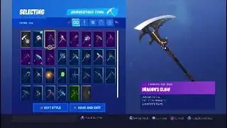 Unlockin the *NEW* Dragons Claw Pickaxe in Fortnite Battle Royale (verry triggering)