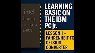 Learning BASIC on the IBM PCjr - Program 1 - Fahrenheit to Celsius Converter