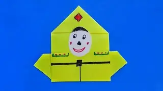 Оригами из бумаги солдат // Как сделать солдата из бумаги