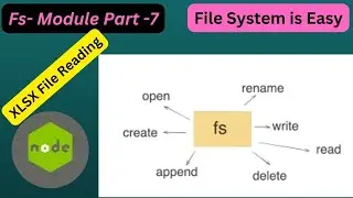 Reading XLSX file using Nodejs || Fs-Module Part-7 || File System