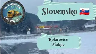 Irl kamionem po Evropě Slovensko Kolarovice - Makov, zimní krajinou #ytvideo #youtube #jimmikcze