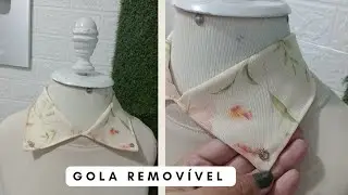 Gola removível fácil e elegante.