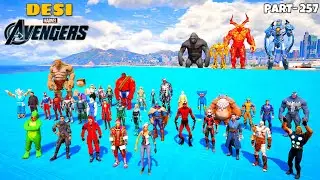 DESI Avengers and God THOR Playing Chupan Chupai with FREEFIRE Criminals in GTA 5 | GTA V #257