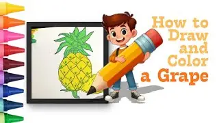 How to Draw and Color a Pineapple | Fun & Easy Crayon Art for Kids | Little Crayon Clouds