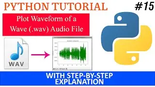 Python Program - Plot A Wave Audio File | Matplotlib & NumPy Tutorial