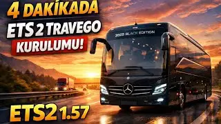 4 DAKİKADA ETS2 1.57 TRAVEGO MODU 😱 DAHA HIZLISI YOK! (ETS2 OTOB&Uuml;S MODUNASIL KURULUR ?)