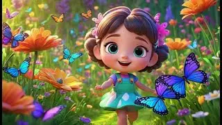 Seven Colorful Butterflies Flutter By | Beautiful Kids Song | Nursery Rhymes and Baby Songs