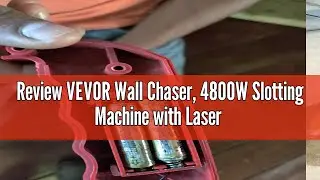 Review VEVOR Wall Chaser, 4800W Slotting Machine with Laser Guide 6500rpm, Max Groove Depth and Widt