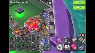 Boom Beach - Mega Crab - Attack 734 (Clear=Free Attack) (Hasty Crab=Speed) (Reverse)