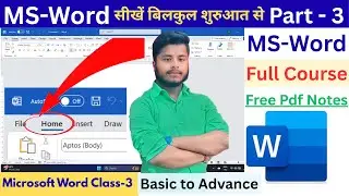 Learn MS Word from Zero | Home Tab Explained in Hindi | MS Word Complete Course in Hindi | DAY 3