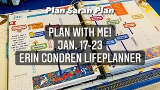 Plan With Me! | Jan. 17-23 | Erin Condren LifePlanner | Stickers From my Stash | Eastern Fresco