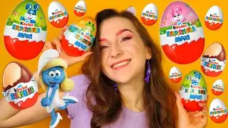 OTWIERAM WIELKANOCNE KINDER NIESPODZIANKI 🐥🐰i SMERFY!