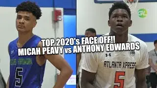 TOP 2020's FACE OFF Micah Peavy vs Anthony Edwards UA Indy Full Highlights