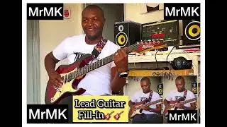 MrMK filling in Lead Guitar lines on some Dendera Beat.🎸🎸🎸