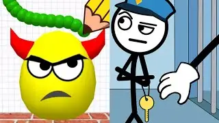 Draw To Smash Vs Thief Puzzle Satisfying ASMR Gameplay (Android,ios) (New Update)