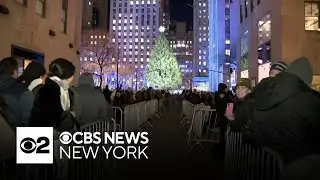 Crowds gather for 2025 Rockefeller Center Christmas tree lighting