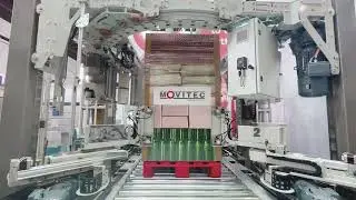 02 MOVITEC Saturn   Fully Automatic Ring Stretch Wrapping Machine With Edge Protection