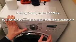 LG Front Load Washer In QC Test Mode [Diagnostic Mode] WD-14313FDK (2009)