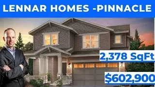 LENNAR Homes - PINNACLE Model Home Virtual Walkthrough 4 Bed 2.5 Bath Turnberry Reunion Area 2022