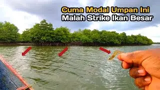 Mancing Di Muara Cuma Modal Umpan Ini Malah Strike Ikan Besar