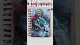 Thor drawing from Avengers. #shorts