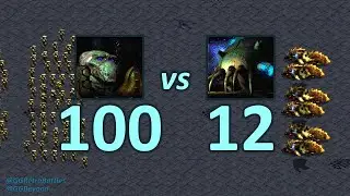 100 Zealots vs 12 Reavers - Janky vs Working Scarabs - StarCraft Retro Battles