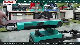 Belt Grinder 6x48 Inch with Disc Sander With Mini Iron Stand | Heavy Duty Machine for Metalworking 🔥