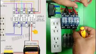 DIY! Backup Power Automatic Transfer Switch, using simple relay