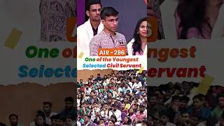 One of the Youngest Selected Civil Servant | Vishal Dubey | AIR - 296