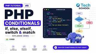 PHP Tutorial #6 | Conditionals Explained 🔥 | if, else, elseif, switch & match (PHP 8)