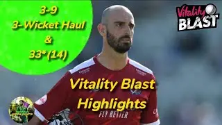 Daryl Mitchell All-Round performance for Lancashire vs Worcestershire in Vitality blast | Highlights
