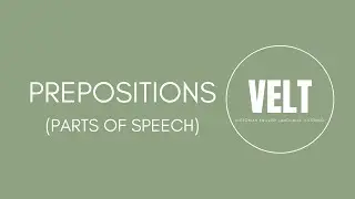 What is a preposition? - VCE English Language