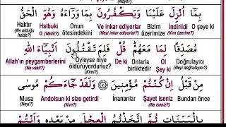 kuranı kerim sayfa 13 bakara kelime meal açıklama murat taştan hoca
