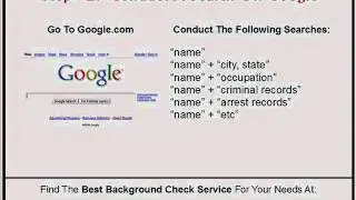 Free Background Checks Online:  How To Do Background Checks For Free!
