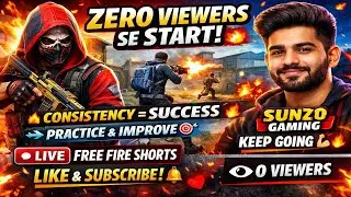 🔴 LIVE Free Fire Shorts | Zero Viewers Se Start 💪🔥