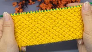 Knits Very Easily | Beginner Tutorial | Bulky Textured Stitch for Any Project