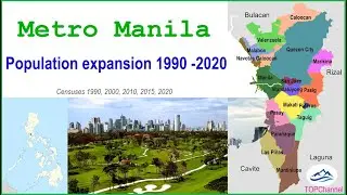 Population expansion of Metro Manila (1990 - 2020) |TOP 10 Channel