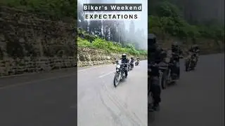 The Reality of biker's weekend #bike #trending #youtubeshorts #motorcycle #reality #travel #bikeride