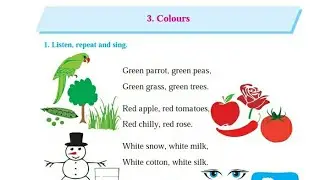 Green Parrot, Green Peas | Colours Poem | English Balbharti Standard One Poem