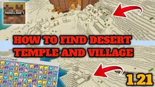 Minecraft trial - how to find desert temple and desert village