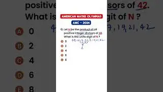 American Maths Olympiad Tricks #amc2025 #olympiad #ioqm #mathstrics #numbersystem #unitdigit