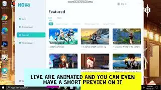 N0va app : Official Mihoyo Games Wallpaper (Static And Animated)