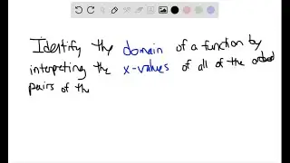 Explain how to identify the domain and range of a function from its graph.