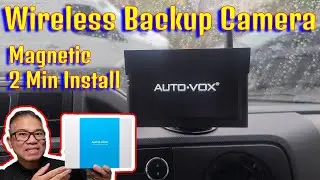 Как установить беспроводную камеру заднего вида Auto Vox S4 Magnetic